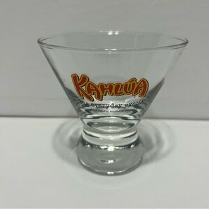 Kahlua Barware Cocktail Martini Glass Heavy Bottom 4” Tall Drinkware